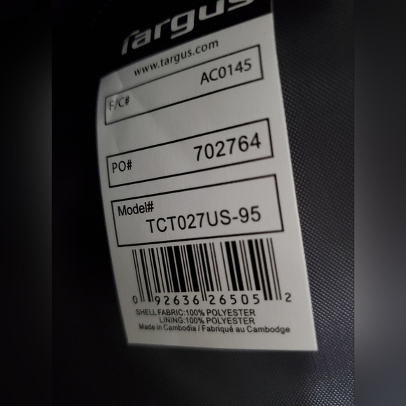 Targus Classic Slim Ergonomic Briefcase Laptop Messenger Travel Office Bag - Picture 9 of 12